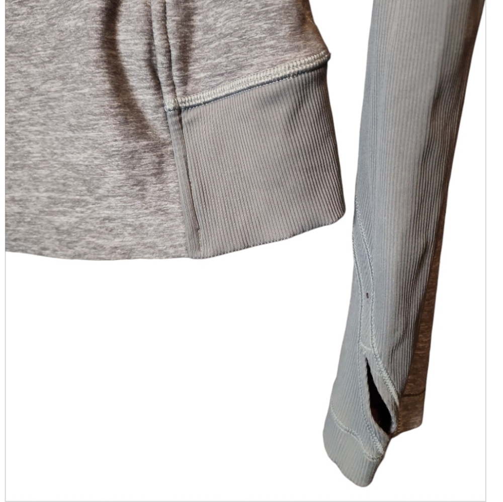 Lululemon Bhakti Double Zipper Yoga Jacket in Heather Slate Gray Women's Size 4 - Picture 4 of 13